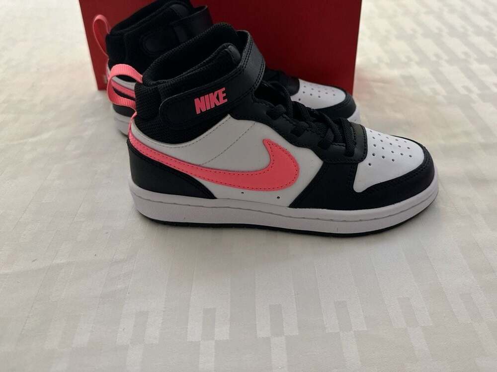 Nike Court Borough Mid 2 (PSV) Little Kid's Shoes Black Sunset Pulse CD7783-005